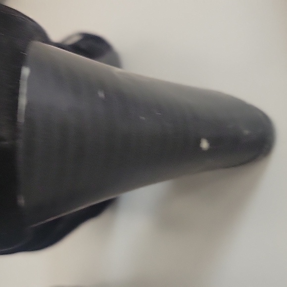 Women's JUSTFAB Heels Size 8.5 Black Zipper On The Back Of The Heel - Picture 8 of 8